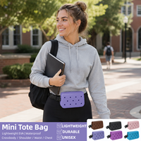 Tas Pinggang Mini Bentuk Kotak Motif Kartun Promosi EVA Tahan Air dan Awet, Multifungsi, Unisex, Dapat Dipakai Sebagai Tas Selempang