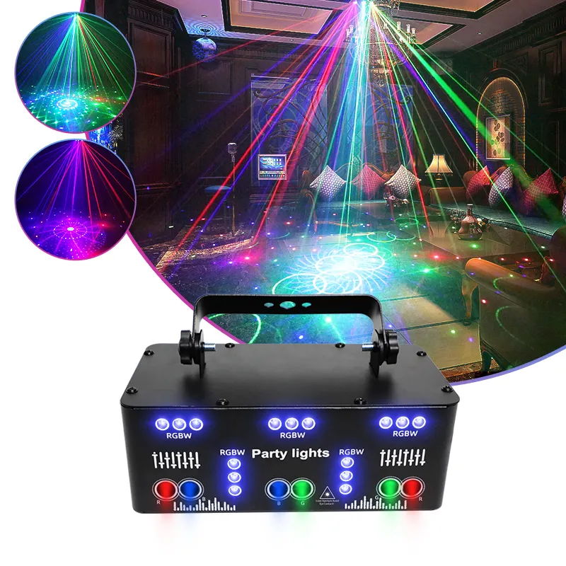 2023 New Product 21 Eye Laser Light Halloween Christmas Decorations Home Rgb Led DJ Equipment Wedding Dmx Stage Lighting