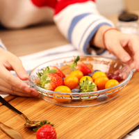 Plat à tarte en verre borosilicate de 9 pouces - Plat de cuisson rond profond pour four - Plat à tarte transparent résistant à la chaleur pour la cuisine