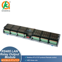 Carte de sortie relais Oshangming 48 canaux 12V/24V, module relais RS485 LAN Modbus TCP pour machines AC/DC