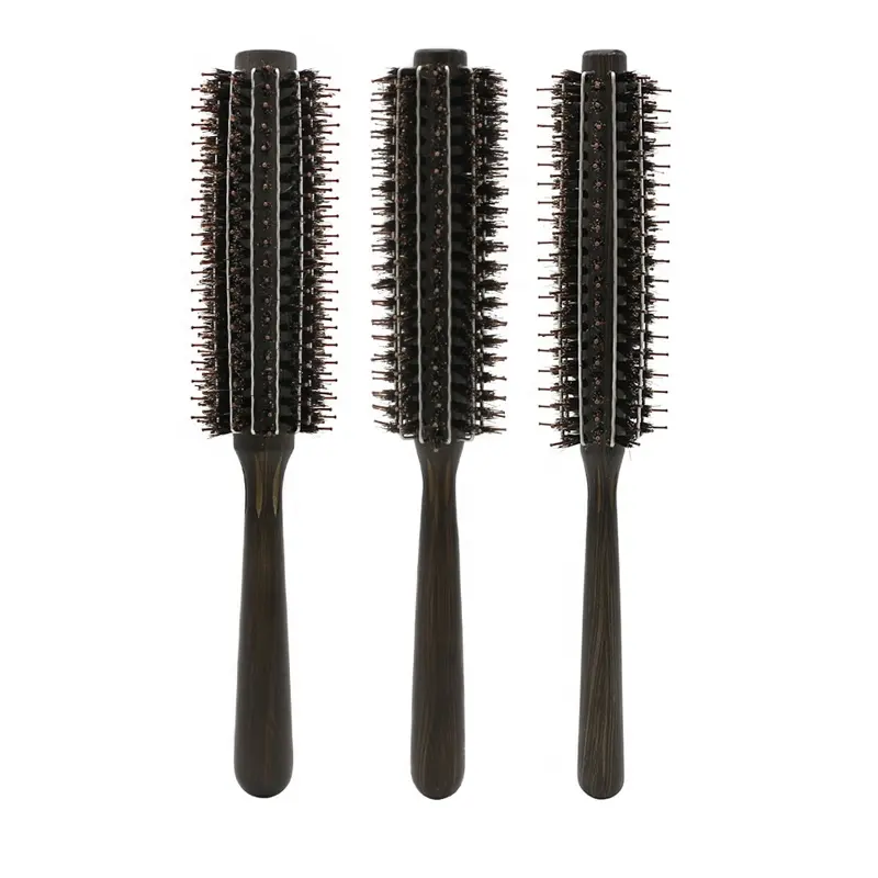 Escova de cabelo profissional, escova de cabelo de aço para salão de beleza, massageador, nylon, 100%