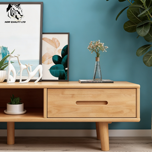 Meuble TV en bois, nouveau design, fabriqué en Chine, prix avantageux, personnalisable, grand stock disponible, prêt à être expédié, meuble de salon tendance. - Product Image 4