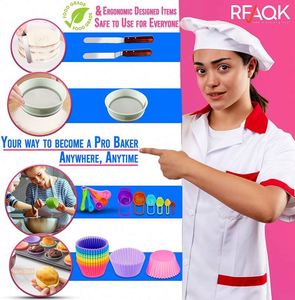 370 PCS Spring Form <b>Pan</b> Cake Turntable <b>Stand</b> Measuring Cup Set Hot Sale Adult Beginner Baking & Pastry Tools - Product Image 2