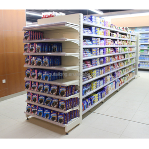 Estantería de Exhibición Metálica de Doble Cara con Acabado en Polvo para Tiendas, Góndola de Exhibición para Minoristas, Estanterías para Supermercados y Tiendas de Abarrotes - Product Image 6