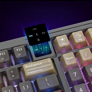 <span class=keywords><strong>Teclado</strong></span> Mecánico MQ de 3 Modos, Personalizable, Intercambiable en Caliente, Inalámbrico, con Retroiluminación LED, para Juegos y Oficina, para PC y Portátil - Product Image 2