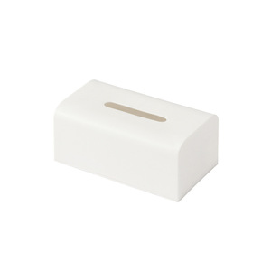 HeDou Simple Tissue Box White Desktop Storage Box For Living Room Dining Table Office Use Waterproof Convenient - Product Image 5