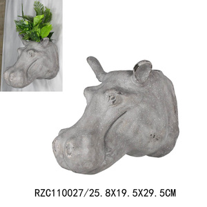 Ippopotamo rinoceronte testa di elefante vasi fioriera per interni esterni a parete decorazione in resina stile <span class=keywords><strong>angelo</strong></span> modello - Product Image 6