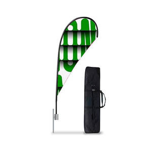 إعلانات صديقة للبيئة في الأماكن المغلقة في الهواء الطلق لافتات حامل الآيس كريم العلامة التجارية شفرة سبايك الألومنيوم 2m 3m 4m 5m مخصصة - Product Image 5