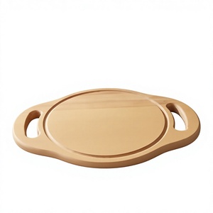Planche à découper en bois d'acacia et de teck rectangulaire de 2,0 cm d'épaisseur avec poignée en bois, écologique, légère, durable, passe au lave-vaisselle - Product Image 6