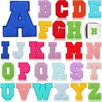 Patchs thermocollants en PU brodés en chenille écologique, alphabet en dentelle, 5,5 cm de haut, à coudre, pour vêtements et chapeaux – Vente chaude