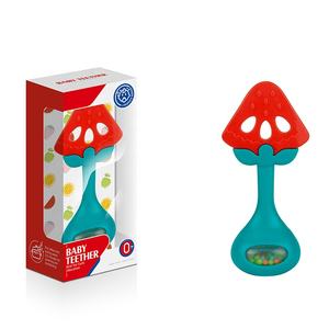 Juguete Sensorial Educativo para Bebés, <span class=keywords><strong>Mordedor</strong></span> de Silicona de Grado Alimenticio, Sonajero Suave con Forma de Frutas - Product Image 2