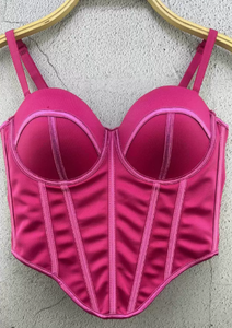 Corsetto oversize da donna con Splicing in rete traspirante in osso di pesce e pezza per il petto comodo con fiocco decorativo Dropshipping - Product Image 6