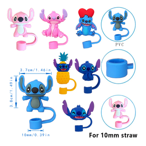 3D Hình Dạng 10Mm Phim Hoạt Hình Uống Nắp Rơm Topper Mẹo Bìa Charms Cho Thanh Phụ Kiện - Product Image 2