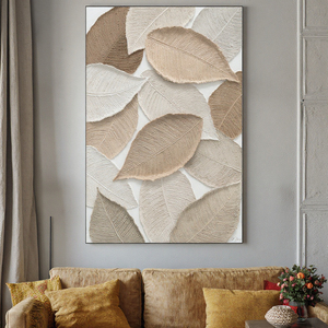 Arte de Pared en Lienzo Multicolor Personalizado, Decoración Pintada a Mano, Pintura Abstracta Tridimensional con Textura Gruesa <span class=keywords><strong>para</strong></span> Sala de Estar - Product Image 4