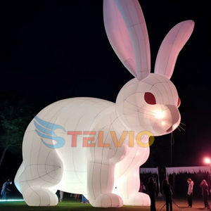 Modèle de <span class=keywords><strong>lapin</strong></span> <span class=keywords><strong>blanc</strong></span> géant gonflable décoratif avec éclairage LED, <span class=keywords><strong>lapin</strong></span> gonflable publicitaire pour les événements - Product Image 6