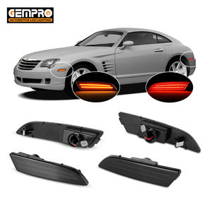 Set di 4 Luci Laterali per Chrysler <span class=keywords><strong>Crossfire</strong></span> 2004-2008, Indicatori di Direzione per Paraurti Anteriore e Posteriore - Product Image 1