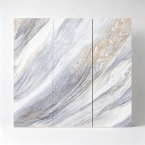 Pavimento in Gres Porcellanato Effetto Ardesia 1200x2400mm, Spessore 9mm, Superficie Lucida Bianca, Impermeabile, Ecologico, Design Moderno per Soggiorni e <span class=keywords><strong>Hotel</strong></span> - Product Image 3
