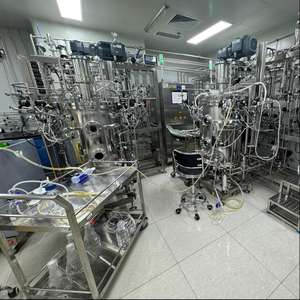 Bioréacteur de culture cellulaire mammalienne en acier inoxydable, fermenteur, contrôle PLC, réservoir sous pression, pompe, capacité de 150 L, oxygène dissous - Product Image 3