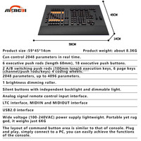Consola de Luces MA Light Command Wing Par, Controlador de Luz Láser, DMX512, Consola de Iluminación para Escenarios