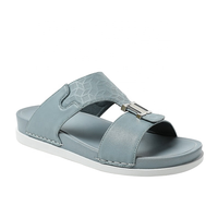 Sandales plates en caoutchouc pour hommes, style décontracté, en PU, pour l'été, plateforme tendance, chaussures de plage, pour la marche en extérieur, usage quotidien, à Dubaï