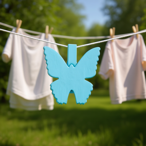 ILAN Mollette in Legno a Forma di Farfalla 3,5cm 4 Pezzi per Fermagli da Abbigliamento - Product Image 2