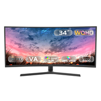 Cadena de Suministro Estable, Monitor de Juegos Curvo Ultraancho de 34 Pulgadas y 180Hz para Mayoristas Locales de Electrónica