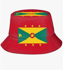 Grenada Bucket Hat for Women Men Summer Travel Sun Beach Bucket Cap Unisex Outdoor Fisherman Hat