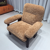 Fauteuil d'angle en bois massif de style français, OEM, canapé simple rembourré en éponge pour appartement, centre commercial, salon, hôtel