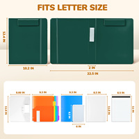 Porte-documents en similicuir A4 GAMENOTE avec logo personnalisé, bloc-notes, porte-cartes de visite, organiseur de documents