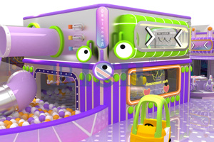 Parco Giochi Interno Professionale Personalizzato a Tema con Scivolo Doppio in Schiuma ad Alta Densità e Piscina di Palline per l'Interazione tra Bambini - Product Image 4