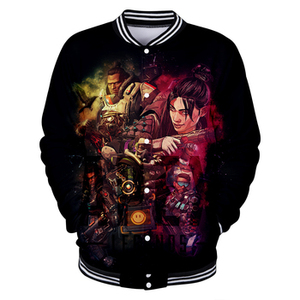 Fournisseur de la Chine Vente en gros Sweat à capuche personnalisé <span class=keywords><strong>Apex</strong></span> Legends Impression 3D Sweat-shirt polaire Veste de baseball pour hommes - Product Image 6