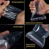 Sacs à fermeture éclair en PE transparent recyclé avec logo personnalisé, pour emballage plastique de bijoux, vêtements, chaussures, sweats à capuche, t-shirts et aliments, disponibles en diverses tailles