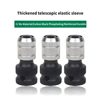 Adaptateur télescopique à queue hexagonale 1/2 à 1/4, convertisseur de douille à clé à chocs à dégagement rapide, OEM, garantie 1 an, vente en gros