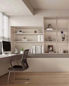 Integrated <b>Bookcase</b> and <b>Desk</b> Customized <b>Bookcase</b> Bookshelf Study Room Furniture Sets - Product Image 2
