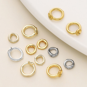 18k Gold Plated Beaded Hat Frame Double Hole Connector For <b>Bracelet</b> Making Jewelry Findings Round <b>Copper</b> DIY Accessories - Product Image 1
