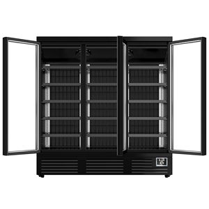 GGM Gastro Freestanding Electric Compressor Freezer Shelf-1890mm-1539 Liters-with 3 Double-Glazed Hinged Doors & 5 Shelves - Product Image 6