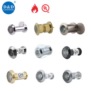 Mirilla <span class=keywords><strong>de</strong></span> Seguridad <span class=keywords><strong>para</strong></span> Puerta Comercial Moderna, Gran Angular, <span class=keywords><strong>de</strong></span> Latón, con Certificación UL, Resistente al Fuego - Product Image 4