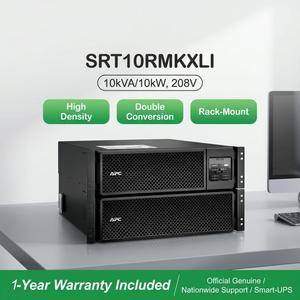 Online-SRT10KRMXLI 10kVA/10kW Doppelwandler-Rackmount 6U 230V/400V, 6*C13+4*C19, Netzwerkkarte, Verlängerte Laufzeit - Product Image 1