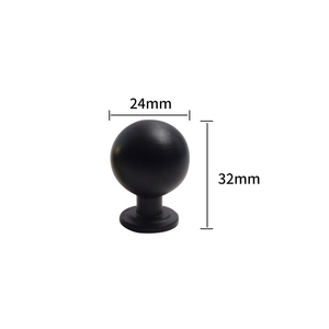 Alüminyum alaşım mat siyah dolap kapağı tutacağı tek delik gömülü pencere mutfak Dresser kullanımı için çekmece topuzu Modern tasarım - Product Image 5
