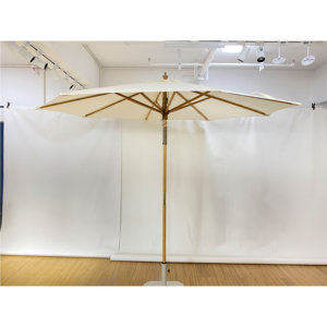 Parasol de jardin MIA ECO Friendly <span class=keywords><strong>Giantex</strong></span> 10 pieds, parasol de marché extérieur avec 8 baleines en bambou, système de levage à poulie et trou de ventilation - Product Image 2