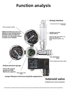Régulateur de <span class=keywords><strong>CO2</strong></span> écologique Mufan pour <span class=keywords><strong>aquarium</strong></span>, électrovanne magnétique, compteur de bulles, vanne de réduction de pression pour espèces de poissons - Product Image 6