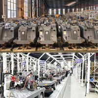 Balayeuse de voirie industrielle automatique électrique autoportée à trois roues et trois brosses pour usine et atelier