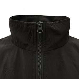 ชุดวอร์มผ้าไนลอนสำหรับผู้ชายชุดวิ่งแนวสตรีทแบบลำลองชุดเล่นกีฬากันลมมีซิปปักโลโก้ - Product Image 1