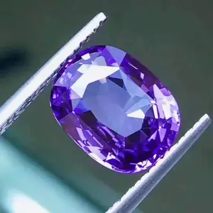 certified beautiful gemstone jewelry customization CGL 3.59ct Sri Lanka natural unheated violet sapphire loose stone