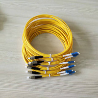 Kabel Serat Optik Single Core Single Mode FC-LC-3.0MM Jumper dengan Konektor Cepat Jaket LSZH Panjang Dapat Disesuaikan