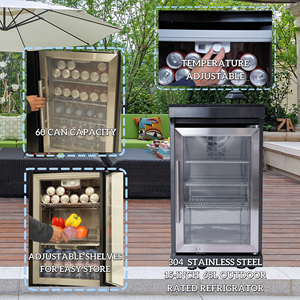 Amerikaanse moderne zwarte 304 roestvrijstalen mobiele gasgrill BBQ modulaire buitenkeuken eiland voor terras - Product Image 5