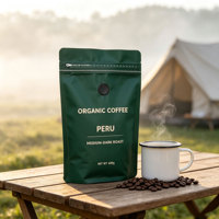 Sachet Doypack Mat Anti-Odeur Personnalisable avec Valve de Dégazage Unidirectionnelle et Fermeture Éclair pour le Stockage du Café, du Thé et des Noix