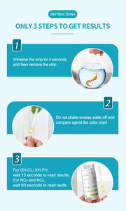 5-em 1 tanque de peixes e lagoa teste tiras kit kit de teste de aquário plástico para água doce e salgada - Product Image 6