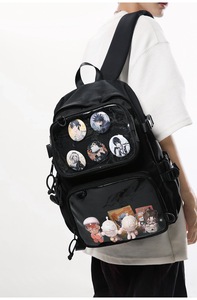 Customized Multifunctional DIY Two Piece Set <b>Large</b> Capacity Transparent Pocket Detachable Sling Ita <b>Backpack</b> Bag - Product Image 2