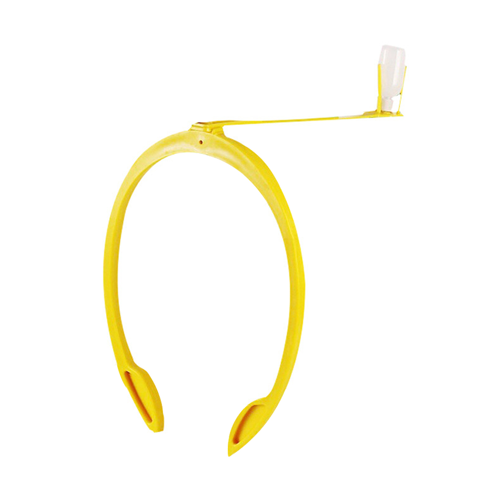 Yellow Plastic Pig Farm Artificial Insemination Kit Veterinary Instrument Auxiliary Clamping Ring Semen Tool for Sows